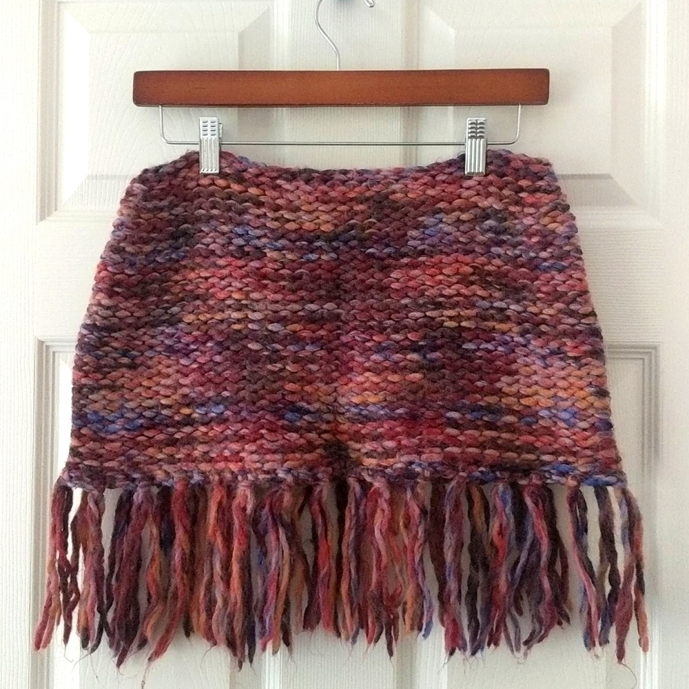 Nine & Co. Wool Blend Infinity Scarf Rainbow Small